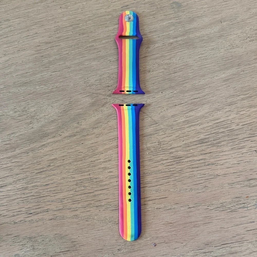 Apple Rainbow Stripe Watch Band